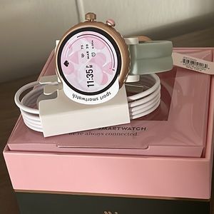 KATE SPADE women's scallop silicone strap smart watch , 42mm